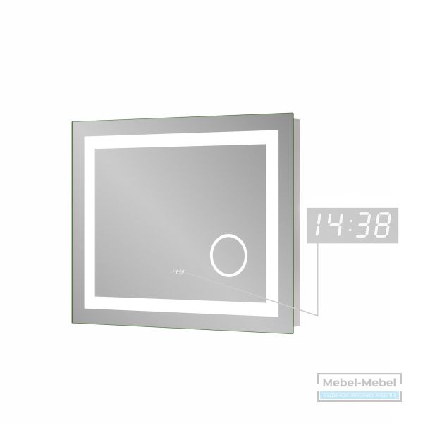 Зеркало ULTRA Mega 80*65 LED 2835IR, W-W-S (ZU0000136)   