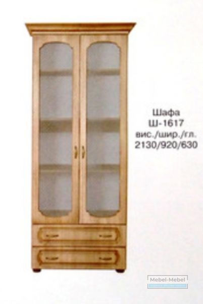 Шкаф для посуды ШКХ-101 Оля - МДФ Тюльпан   