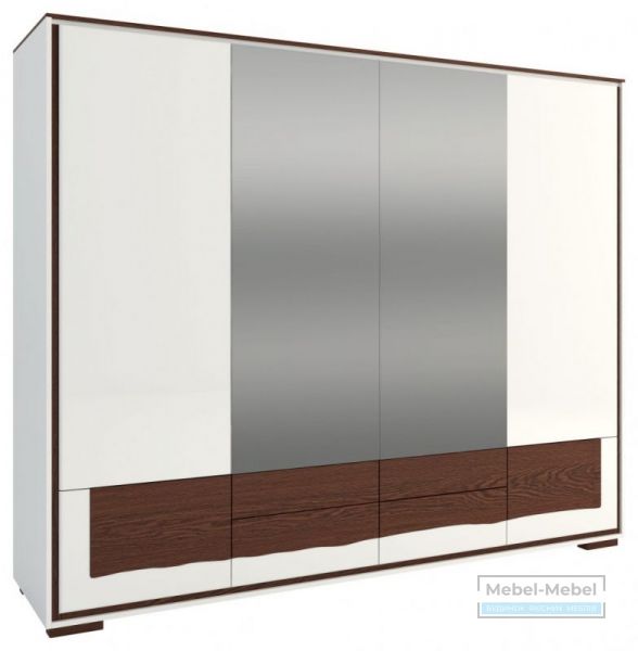 FLAMENCO Шкаф 4D с зеркалами высокий MEBIN   