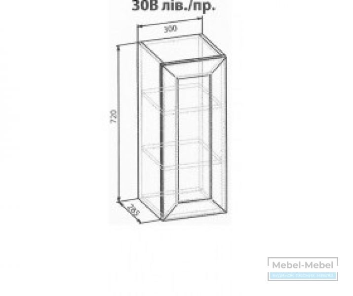 Верхняя секция 30В лев./пр. Роял MS   
