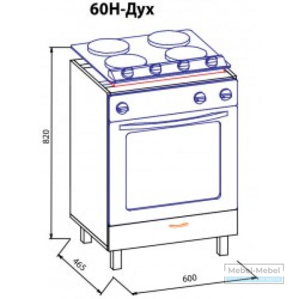Нижняя секция для духовки 60Н-Дух Тера + MS   