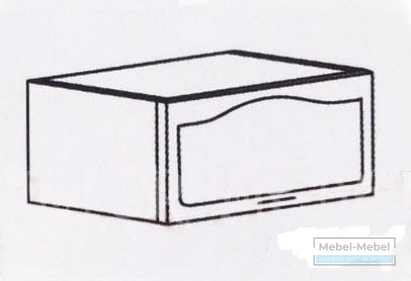 Шкаф-настенный 600 (вытяжка) Оля - МДФ Матовая   