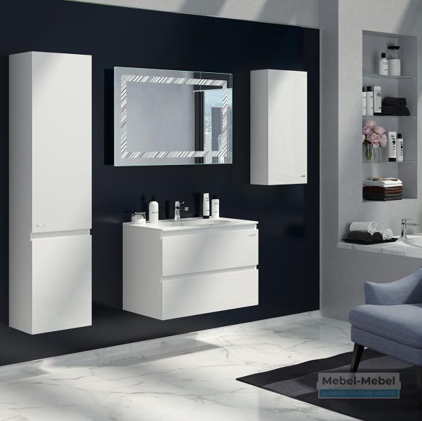 Тумба FOREVA AIR 101 белая с умывальником Клеа, 2F (MV0000804)   