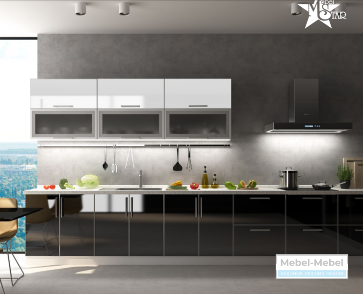 Кухня Mirror Gloss Mebel-star под заказ   