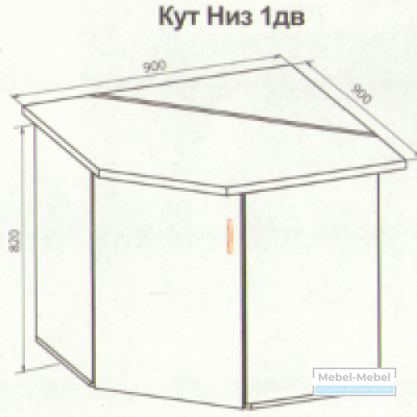 Угол нижний закрытый Н-1Д Тера + MS   