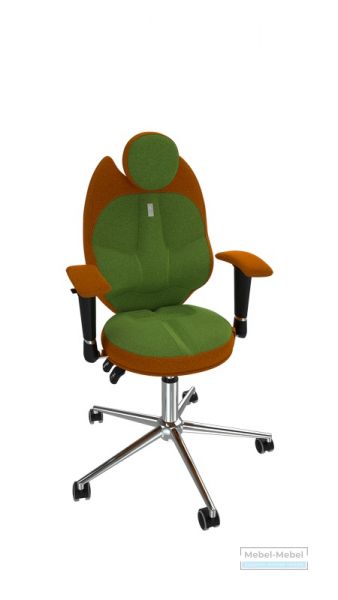 Кресло TRIO (оливковый + оранжевый)   