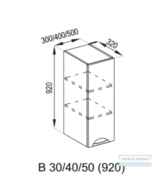 Бьянка Верхняя секция В40 СМ   