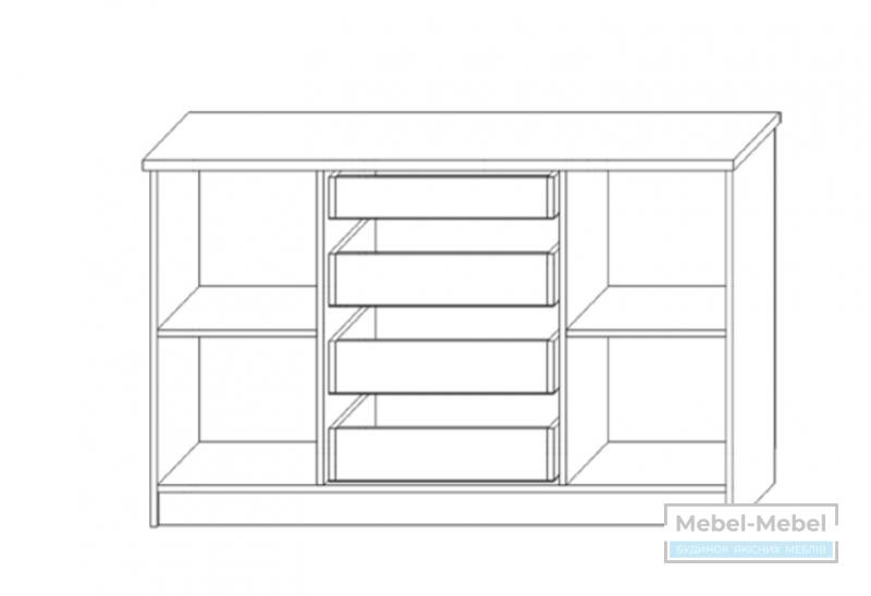 Комод 1400 Венера Люкс Сокме   