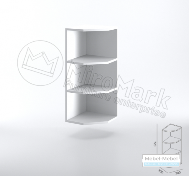 Бьянка Верхняя секция 30ВЗК/720 Угловое окончание Miromark   