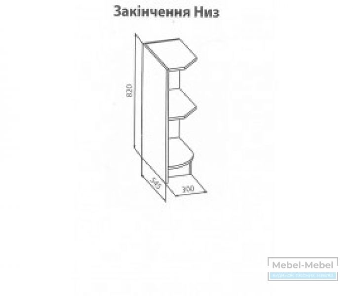 Нижнее угловое окончание Тера + MS   